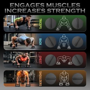 Home Gym Body Building Rotating Pushup Handles Disc Push up Perfect Push up Bar - Product Image 3