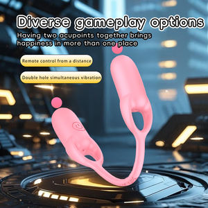 ויברטור מיני קליט בצורת כדור מסיליקון נטען עם שלט רחוק, ויברטור דילדו דו-צדדי רך, צעצועי מין לשימוש אישי ולזוגות - Product Image 5