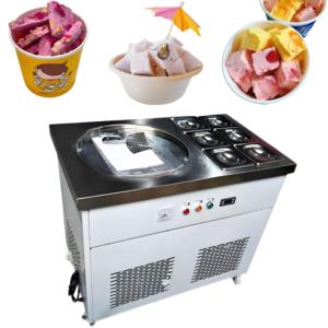 Machine à glace frite à fonctionnement flexible, machine à rouleaux de glace frite, machine à faire des glaces frites - Product Image 3