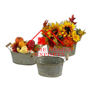 Lot de 3 jardinières en métal en fer pour décoration de jardin 2025 Best-seller - Product Image 1