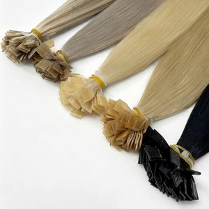 Extensions de cheveux humains européens 100% naturels à pointe plate, double épaisseur, cuticules alignées, Remy vierges, doux et naturels, vente en gros directe d'usine - Product Image 5