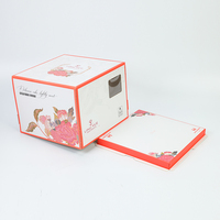 Boîte d'emballage florale pour gâteaux de fête pour la Fête des Mères, boîte cadeau de dessert haut de gamme avec logo imprimé, taille personnalisée pour anniversaire