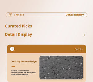 Cama Ecológica para Gatos y Perros, Tipo <span class=keywords><strong>Cueva</strong></span>, Personalizable, de Felpa Gruesa, Ortopédica, Desmontable y Lavable - Product Image 5