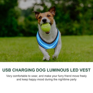 Gilet lumineux pour animaux de compagnie rembourré et doux, confortable et relaxant, rechargeable par USB personnalisé, harnais LED lumineux pour chien - Product Image 5