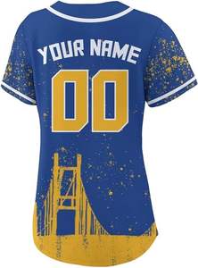 Camiseta de Béisbol Sublimada Personalizada XL Estilo Retro 100% Poliéster Transpirable, Absorbe la Humedad, Secado Rápido, Impresión Digital, Unisex - Product Image 4