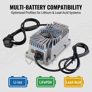 VOITATOP VT-QA300A Chargeur portable multi-batteries 48V 5A 110/220V AC, étanche IP67, en aluminium, pour véhicules électriques et scooters - Product Image 2