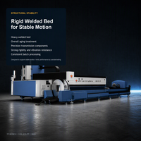 Machine de découpe laser à fibre intégrée TP Plate Tube avec contrôle Cypcut et composants HIWIN pour le traitement haute vitesse des tôles et tubes métalliques