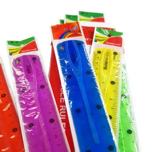 Regla Flexible de Plástico Transparente de 30 cm, Regla Flexible de Plástico Promocional con Buen Precio - Product Image 4