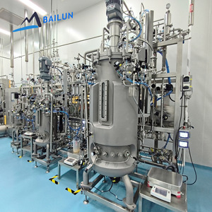 Système de bioréacteur à cuve agitée en acier inoxydable avec PLC – Fermenteur microbien de laboratoire de qualité pharmaceutique - Product Image 1