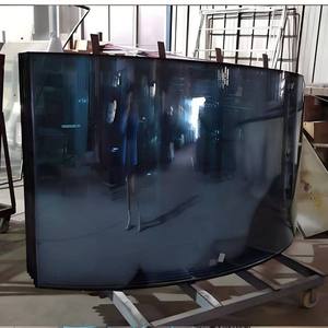 Arc Shaped Thermal Bent Glass Clear Tempered Curved Glass 6mm 10mm 12mm for Countertop & Bathroom Enclosure & Tunnel - Product Image 5