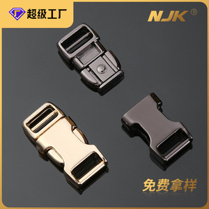 Boucles à dégagement latéral en métal, argent et noir, durables pour sacs, ceintures, vêtements, collection printemps 2023 - Product Image 5