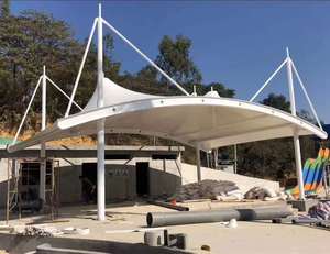 950gsm Carport <strong>Fabric</strong> <strong>Tensile</strong> Membrane <strong>Structure</strong> Outdoor-Awning <strong>Pvc</strong> <strong>Fabric</strong> Awnings <strong>Tensile</strong> <strong>Canopy</strong> PVDF Membrane Roll - Product Image 4