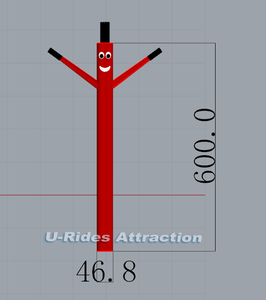 <span class=keywords><strong>Jouet</strong></span> <span class=keywords><strong>Sky</strong></span> Dancer de 20 pieds, couleur rouge, air dancer gonflable avec bras qui bougent, personnalisation pour la publicité - Product Image 2