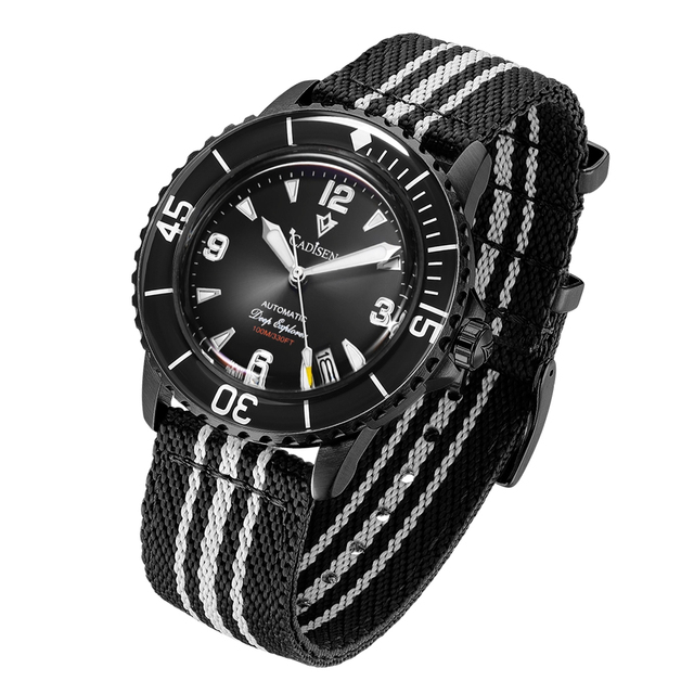 Hot Selling Seiko Stainless Steel Sport Business Watch Custom Logo Water Resistant 42mm Nylon Strap Men Mechanical Wrist Watch