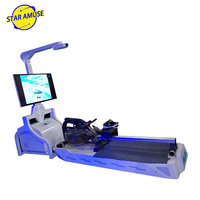 Équipement de jeux de simulation de réalité virtuelle d'intérieur VR Boating Machine sports interactifs aviron pour centre commercial thème aéroport