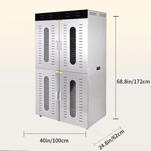 Deshidratador de Frutas y Verduras Comercial FD-96D de Fábrica, Máquinas Deshidratadoras de Alimentos con 30 Bandejas Metálicas de Grado Alimenticio y Tubos de Calor - Product Image 5