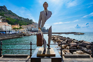 Statua Replica <span class=keywords><strong>Bruno</strong></span> Catalanoo a Grandezza Naturale in Bronzo per Viaggiatori, Fornitura Diretta dalla Fabbrica - Product Image 2