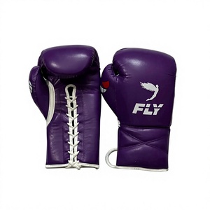 Ensemble de sparring personnalisé en cuir de vachette véritable - Gants de boxe - Protection inguinal - Casque de boxe - Gants de boxe personnalisés Winning - Violet - Product Image 2