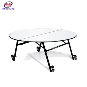 Nhà Máy Trực Tiếp Phục Vụ Tiệc Khách Sạn PVC <span class=keywords><strong>Folding</strong></span> Half Moon Bảng Để Bán - Product Image 5