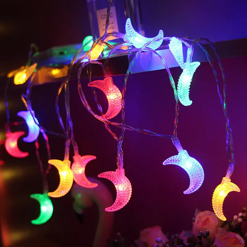 20LED Muslim Middle East Eid string lights Star Moon Castle Christmas Copper Twinkle Ramadan festival lights Diwali