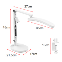 Lampe de table pour technicien d'onglerie en gros / Lampe de manucure LED à pince de bureau, intensité réglable en continu, lampe de bureau pour ongles