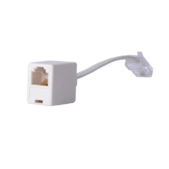 Rj11 para rj45 adaptador conversor kebel mprobador continuidadrj11 to rj45スプリッターアダプターケーブル