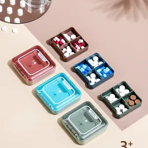 Portable Pill Case Small Weekly Travel Vitamin Fish Oil Organizer Pocket Storage Pill Box