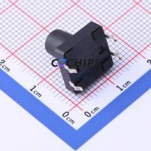 TSF001A12026A Tactile Switch DIP-4P,12x12mm Switch Round Button 2.6N Through Hole 12mm - Product Image 2