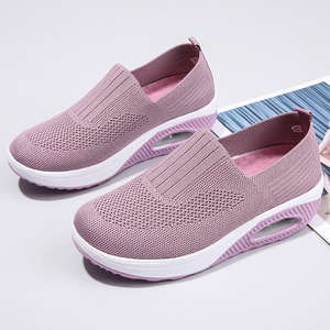 Nouvelles chaussures de sport basses pour femmes 2026, en maille respirante, décontractées, de course, couleur unie, avec coussin d'air, semelle souple en EVA, tendance mode pour l'hiver - Product Image 6