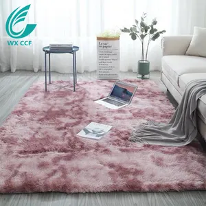 Tapis shaggy en velours doux, coloré et moderne, pour sol de salon, nouvelle collection