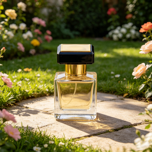 Flacons de <span class=keywords><strong>parfum</strong></span> carrés fantaisie les plus vendus, col serti, 50 ml, flacons de <span class=keywords><strong>parfum</strong></span> de luxe, flacon de <span class=keywords><strong>parfum</strong></span> en verre transparent 50 ml - Product Image 1