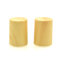 En stock – Flacons roll-on en verre de 10 ml avec bouchon en plastique imitation bois pour huiles essentielles, lotions et sérums – Échantillons gratuits