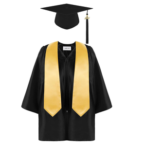 Conjunto de gorro de vestido de graduación de jardín de infantes preescolar de Color verde con borla y faja de graduación para la parte superior del tamaño del niño - Product Image 5