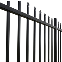 Panneau de clôture de jardin tubulaire en aluminium de 6 pieds, revêtu, sécurité, installation facile, durable en extérieur