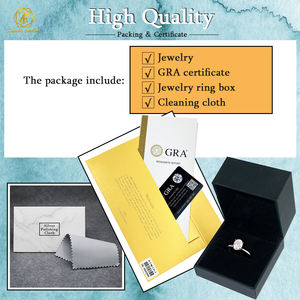 <span class=keywords><strong>2025</strong></span> лучший подарок для женщин, ювелирные украшения, 925S 9K 10K 14K 18K грушевидный Муассанит, обручальное кольцо с бриллиантами - Product Image 6