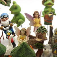 Fée Jardin Planteur Miniature Paysage Mini Jardin Gnomes Partie Ensemble Résine Artisanat Statue Vilain Nain Elfe