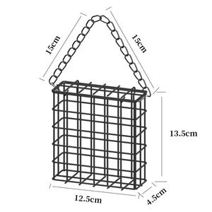 <span class=keywords><strong>Suet</strong></span> kek besleme Metal kare kuş besleyici asılı zincir ile vahşi kuş besleyici kafes asılı demir kafes - Product Image 2