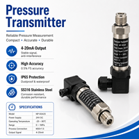 Transmetteur de pression industriel haute pression 10 MPa résistant à la corrosion, protection IP67, précision 0,5 %, silicium monocristallin