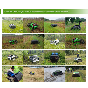 Tondeuse robot télécommandée à moteur essence pour herbe, avec chenilles en caoutchouc, homologuée CE EPA, pour l'agriculture et le jardinage, livraison gratuite - Product Image 4