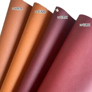 PVC-Kunstleder-Bekleidungs stoff mit Litschi muster für die Herstellung von Jacken