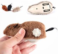 Jouets interactifs : Souris en peluche à remonter, jouet pour chat, jouet pour animaux de compagnie, jouet de course pour chats