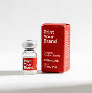 Низкий MOQ, индивидуальный логотип, создание собственного бренда, маленькие флаконы 3 мл, 10 мл, упаковка для флаконов, флаконы для пептидов, одиночные флаконы 3 мл, глянцевые голографические этикетки и коробки для флаконов - Product Image 1