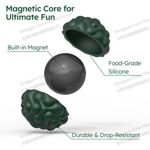 Tendance 2026 : Balle sensorielle magnétique en silicone anti-stress, silencieuse et texturée, pour TDAH - Product Image 6
