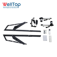Kit de Mécanisme de Lit Électrique Intelligent avec Télécommande et Système de Charnières Pliantes Motorisées Noires pour Canapé et Accessoires de Mobilier Personnalisés