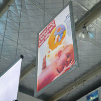 Cadre à clipser ouvert sur quatre côtés pour AF15, boîte lumineuse LED double face pour affiches, haute luminosité, économie d'énergie, certifié CE et RoHS