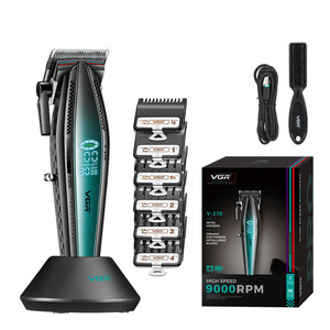 Cortadora de Pelo Profesional Inalámbrica V-270 V-992 con Cuchilla de Cerámica y Motor de 9000 RPM, para Barbería, Salón y Uso Doméstico, con Pantalla en Inglés - Product Image 4