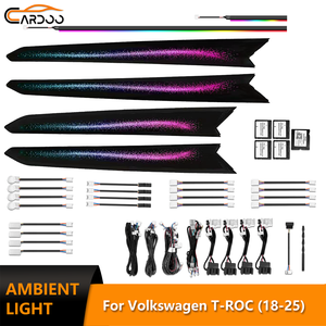 Luce Ambientale Cardoo per Volkswagen <span class=keywords><strong>T</strong></span>-<span class=keywords><strong>Roc</strong></span> (2018-2015) Europa, Kit di Aggiornamento OEM per Illuminazione LED Dinamica Interna e Pannelli Porta - Product Image 1
