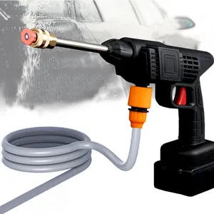 Portable Water High Pressure High Speed Motor Car Cleaning Pressure Washer Guns Lithium Battery Car Washer