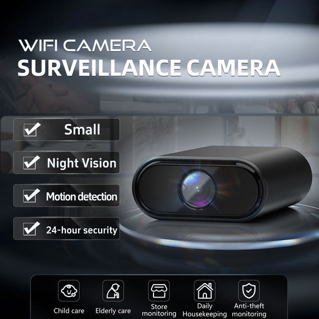 Smart Mini WiFi Camera Portable HD Indoor Security Camera Night Vision for Home Monitor Wireless WiFi Video IP Mini DV Camera