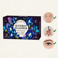 Sachets de thé de fleurs de pois papillon bleues séchées de haute qualité, antioxydant naturel, thé beauté, thé pour la protection des yeux